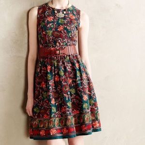 Anthropology needlepoint garden dress